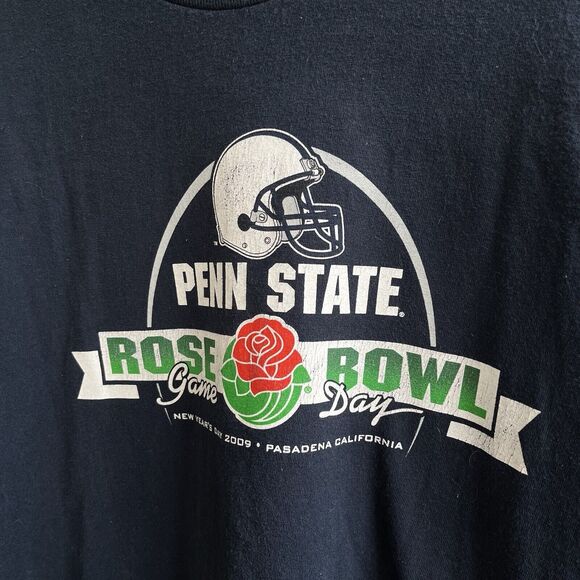 2009 ROSE BOWL Penn State PSU USC Pasadena Official License Graphic Tee, Navy-XL - Picture 3 of 5